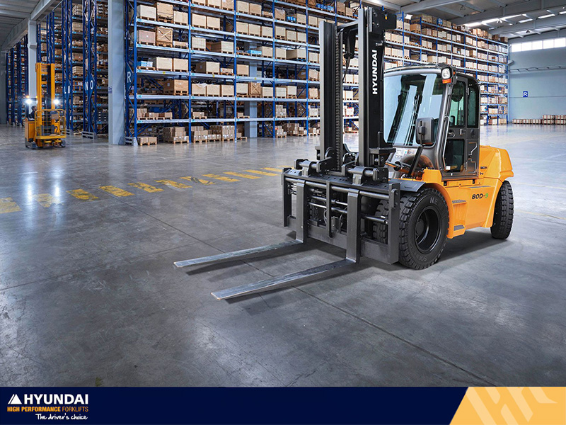 A Hyundai forklift provides enhanced performance and outstanding productivity