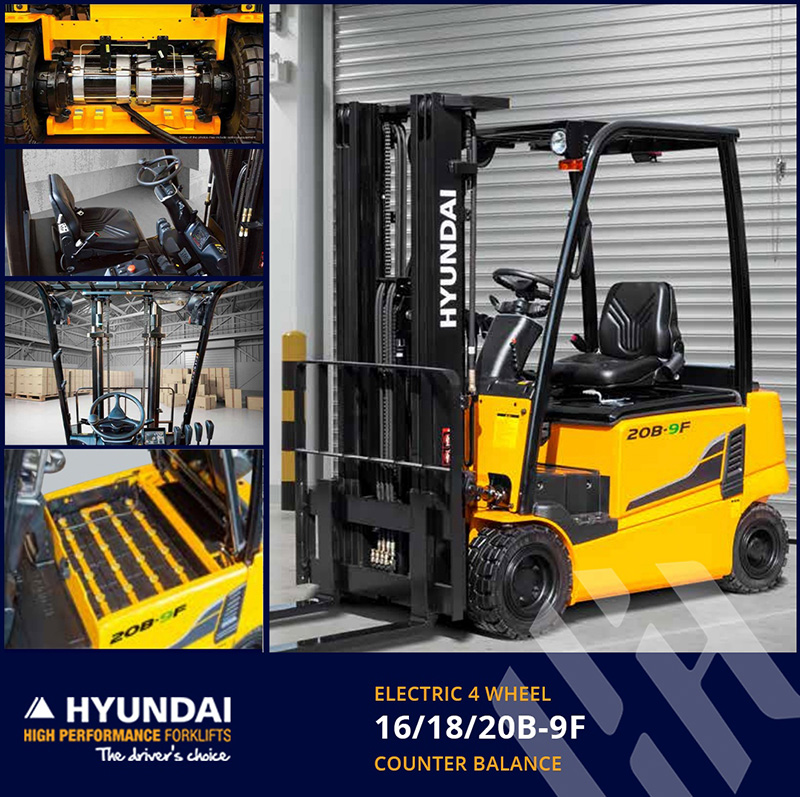 Hyundai Forklifts Mackay Electric 4 wheel counter balance forklift