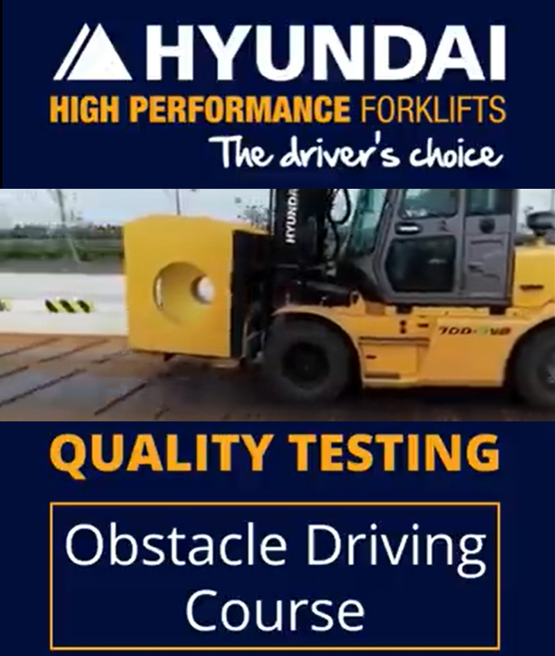 Hyundai Forklifts Mackay Obstacle Driving Course